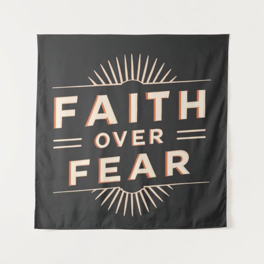 Vertrouwen over angst wandkleed (Voorkant)