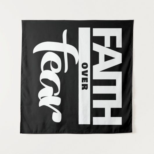 Vertrouwen over angst wandkleed (Voorkant (horizontaal))