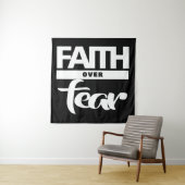 Vertrouwen over angst wandkleed (In situ)