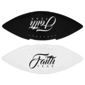 Vertrouwen over angst zwart en wit american football (Panelen)