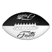 Vertrouwen over angst zwart en wit american football (Voorkant)