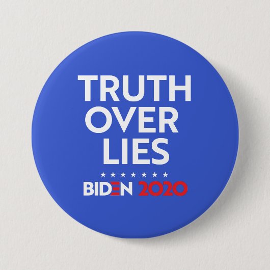 VERTROUWEN OVER LIES RONDE BUTTON 7,6 CM (Voorkant)