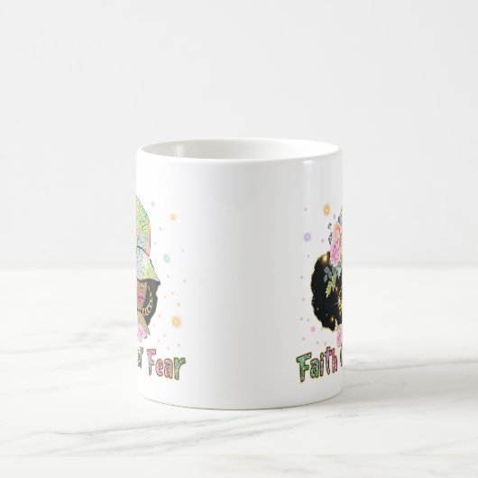 Vertrouwen over Mok met koffie uit de angst (Center)