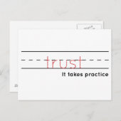 vertrouwen | Praktijk Briefkaart (Voorkant / Achterkant)