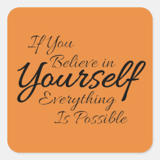 Vertrouwen Quote Geloof in jezelf Sticker