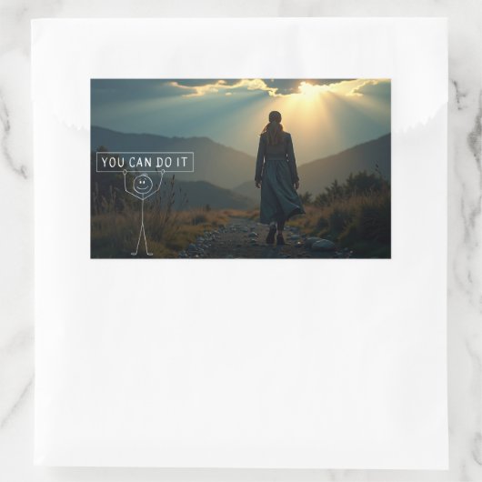 Vertrouwen Rechthoekige Sticker (Tas)