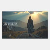 Vertrouwen Rechthoekige Sticker (Voorkant)