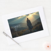 Vertrouwen Rechthoekige Sticker (Envelop)