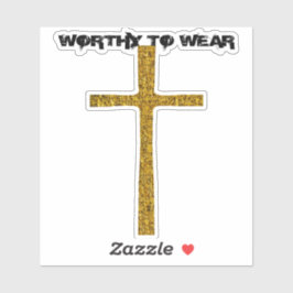 Vertrouwen tegen goud - de moeite waard om te word sticker