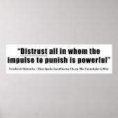 Vertrouwen tegen iedereen die een krachtige impuls poster (Voorkant)