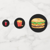 Vertrouwen tussen brandende en feesten confetti (Voorkanten)