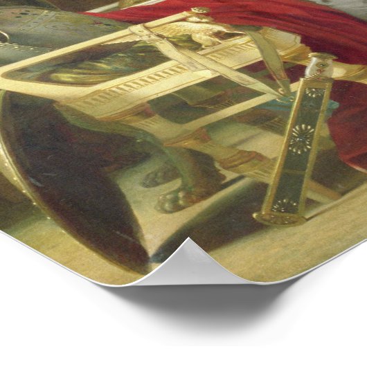 Vertrouwen van Alexander de Grote Poster (Hoek)