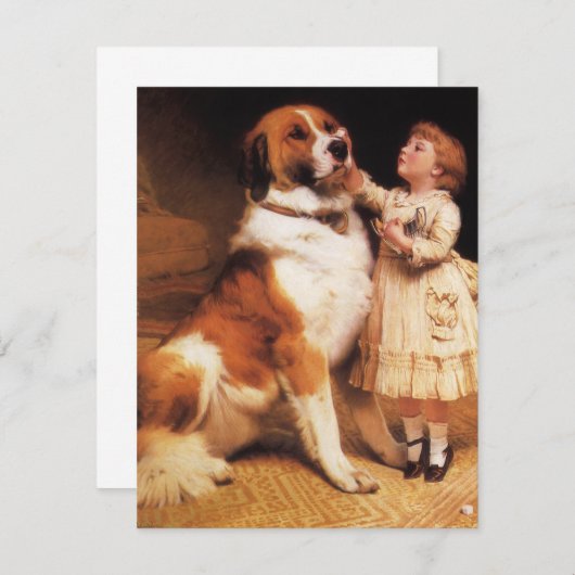 Vertrouwen van Charles Burton Barber, Saint Bernar (Voorkant / Achterkant)