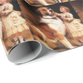 Vertrouwen van Charles Burton Barber, Saint Bernar Cadeaupapier (Rol Hoek)