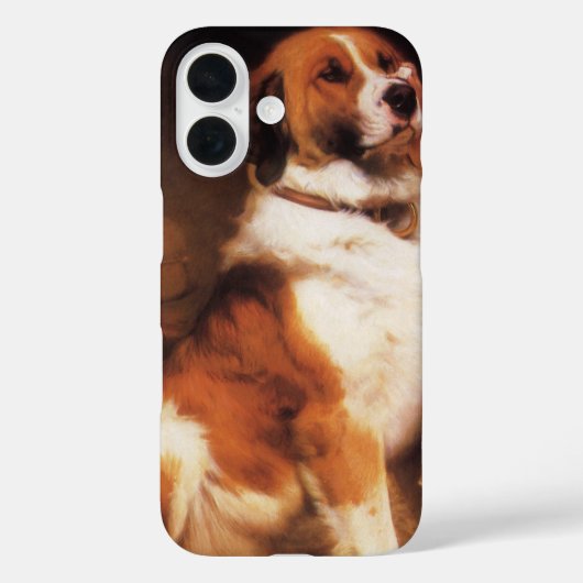 Vertrouwen van Charles Burton Barber, Saint Bernar Case-Mate iPhone Case (Achterkant)