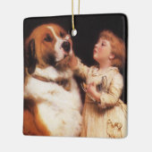 Vertrouwen van Charles Burton Barber, Saint Bernar Keramisch Ornament (Links)