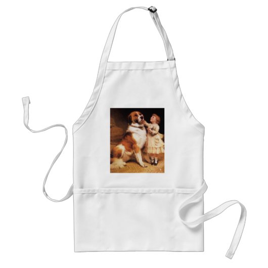 Vertrouwen van Charles Burton Barber, Saint Bernar Standaard Schort (Voorkant)