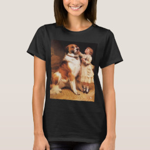 Vertrouwen van Charles Burton Barber, Saint Bernar T-shirt