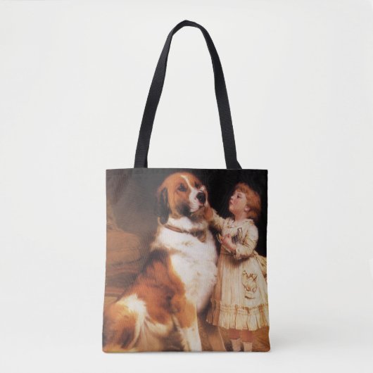 Vertrouwen van Charles Burton Barber, Saint Bernar Tote Bag (Voorkant)