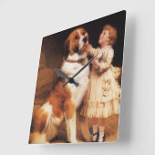 Vertrouwen van Charles Burton Barber, Saint Bernar Vierkante Klok (Hoek)