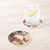 Vertrouwen van Charles Burton Barber, Saint Bernar Zandsteen Onderzetter (Zijkant)