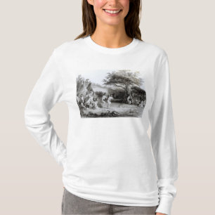 Vertrouwen van de zon, gegraveerd door R. Ehnschel T-shirt