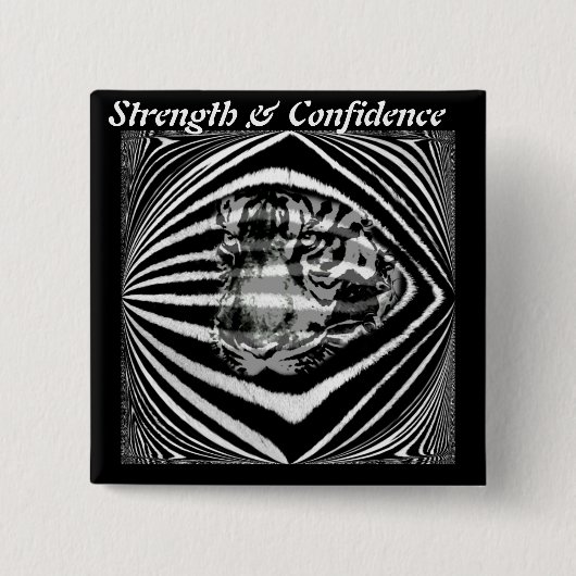 Vertrouwen_ Vierkante Button 5,1 Cm (Voorkant)