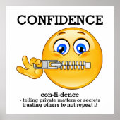 VERTROUWEN - Woordenstelsel - Poster (Voorkant)