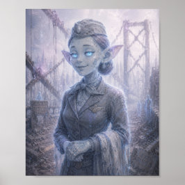 Vertrouwens- / stewardess- / gebroken-brugposter poster