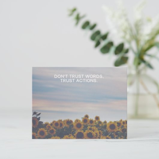 Vertrouwensacties Briefkaart (Staand voorkant)