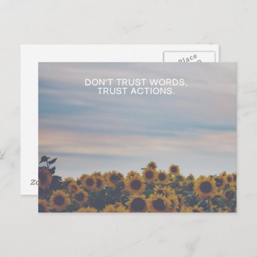 Vertrouwensacties Briefkaart (Voorkant / Achterkant)