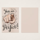 Vertrouwensboost Je bent de perfecte profielkaart Visitekaartje (Voorkant /achterkant)