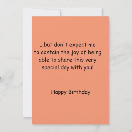 Vertrouwensdagkaart van de echtgenoot bedankkaart (Achterkant)