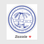 Vertrouwensgebied van de eilanden in de Stille Oce Sticker (Vel)