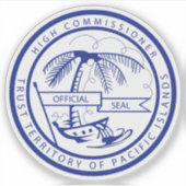 Vertrouwensgebied van de eilanden in de Stille Oce Sticker (Voorkant)