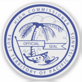 Vertrouwensgebied van de eilanden in de Stille Oce Sticker