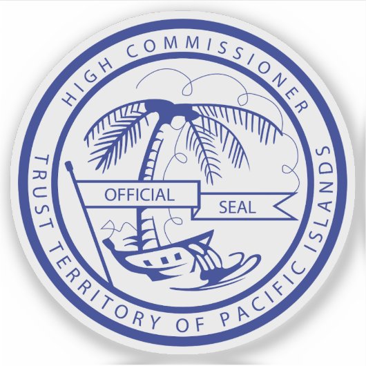 Vertrouwensgebied van de eilanden in de Stille Oce Sticker (Voorkant)