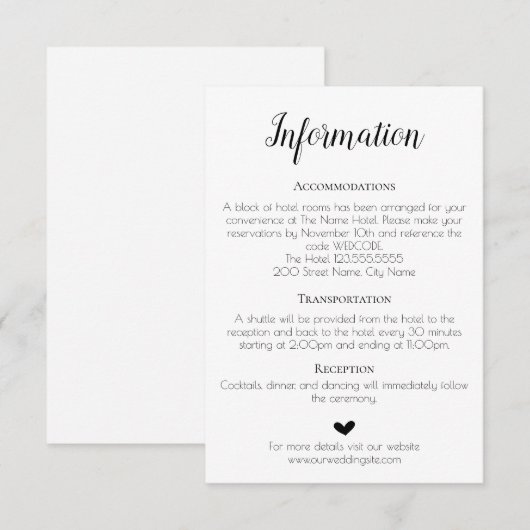 Vertrouwenskaart Kaart (Voorkant / Achterkant)