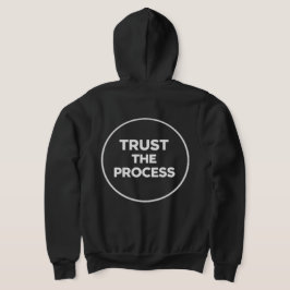 VertrouwHetProces Minimalistische Cirkeltypografie Hoodie