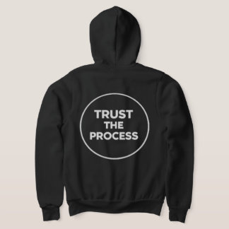 VertrouwHetProces Minimalistische Cirkeltypografie Hoodie