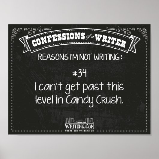 Vertrouwingen van een schrijver: Reden #34 Poster (Voorkant)