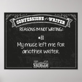 Vertrouwingen van schrijvers: Reden #81 Poster