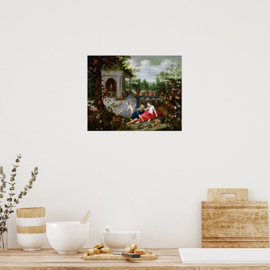 Vertumnus en Pomona Poster (Keuken)