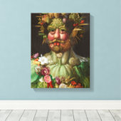 Vertumnus | Giuseppe Arcimboldo | Canvas Afdruk (Insitu (Houten vloer))