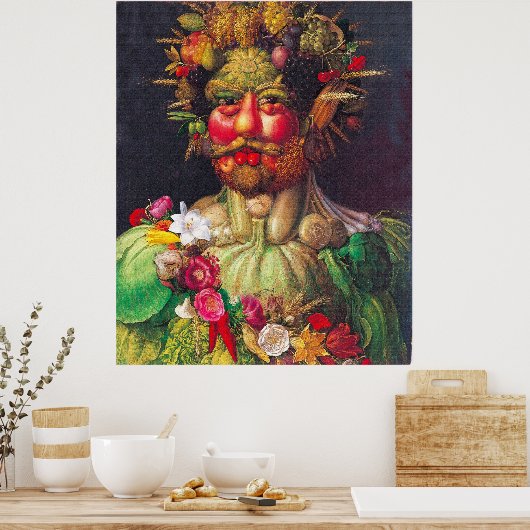 Vertumnus - Giuseppe Arcimboldo Poster (Keuken)