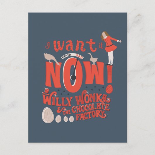 Veruca Salt - ik wil het nu! Briefkaart (Voorkant)