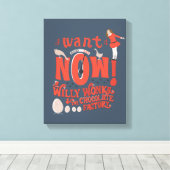 Veruca Salt - ik wil het nu! Canvas Afdruk (Insitu (Houten vloer))