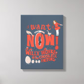 Veruca Salt - ik wil het nu! Canvas Afdruk (Voorkant)