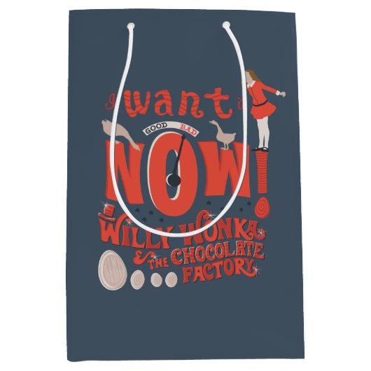 Veruca Salt - ik wil het nu! Medium Cadeauzakje (Voorkant)