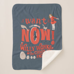 Veruca Salt - ik wil het nu! Sherpa Deken